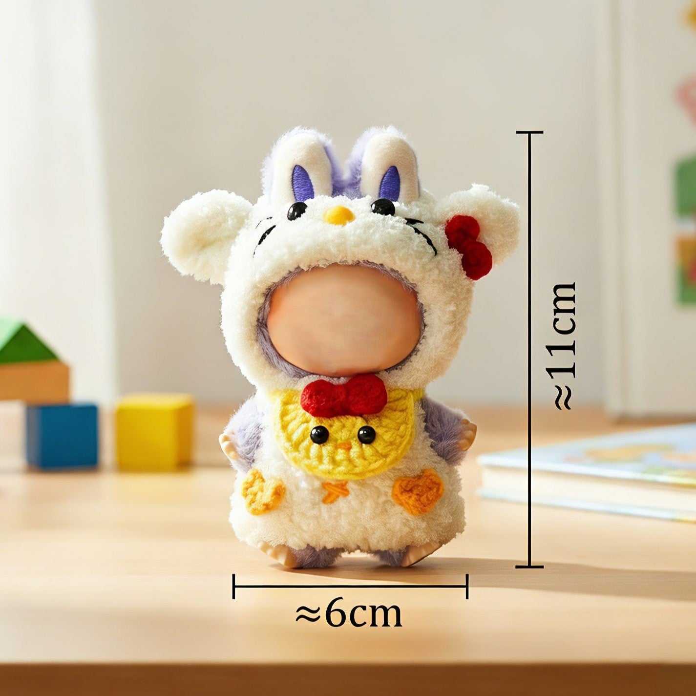 1.Handmade clothes suitable for MiniLabubu dolls.